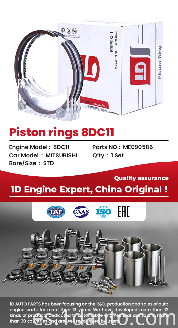 8DC11 Piston Ring Set